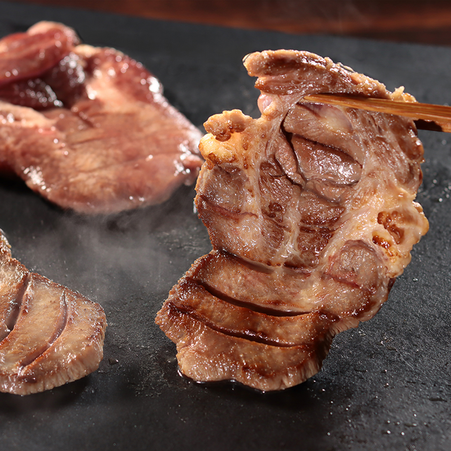 <焼肉屋さんの>極上厚切り牛タン(500g×2)特製塩だれ漬け