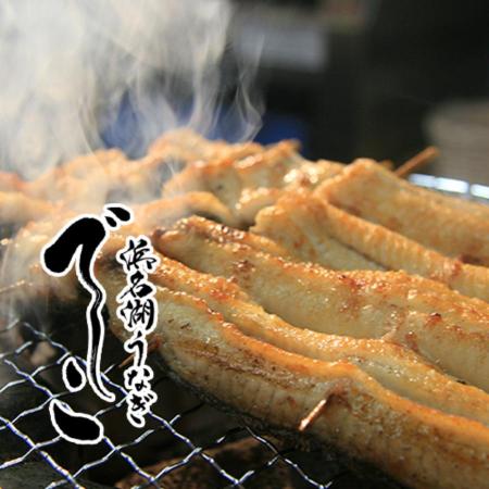 <ヤママツ村田商店>ブランド鰻【でしこ】×ヤママツ村田商店 炭火白焼き(大串サイズ)3串150g×3