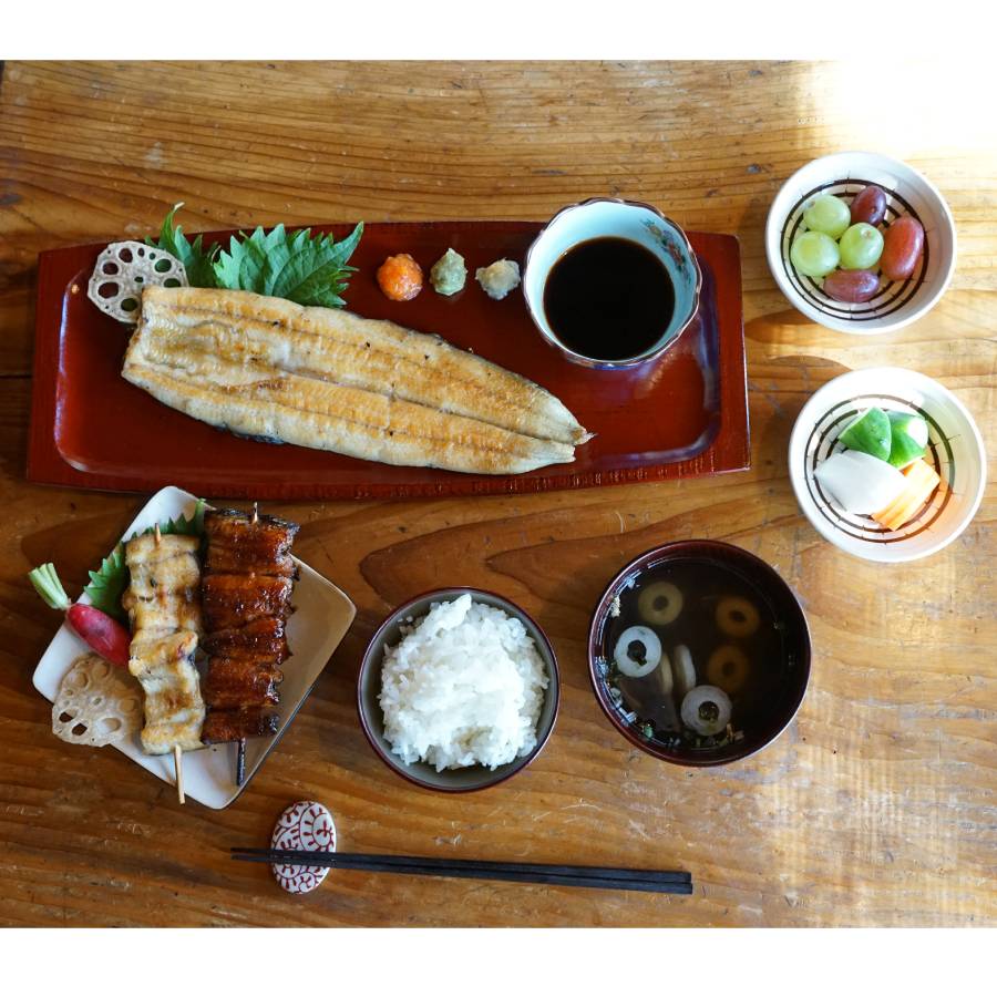 <ヤママツ村田商店>ブランド鰻【でしこ】×ヤママツ村田商店 炭火白焼き(長焼きサイズ)2尾200g×2