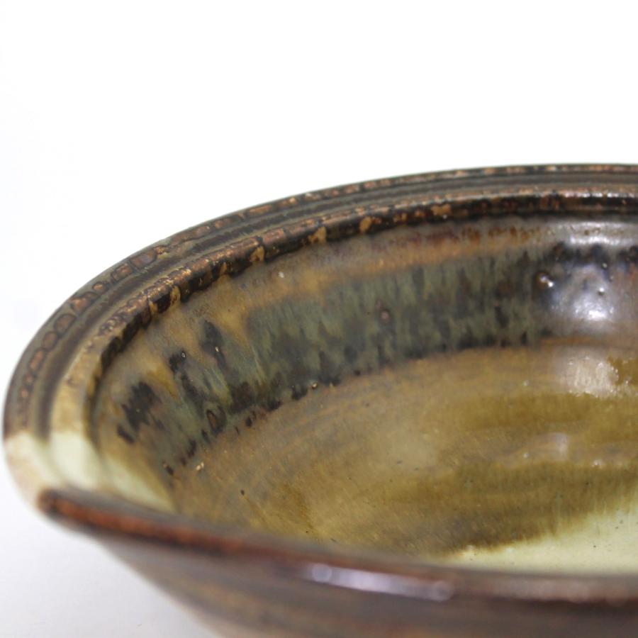 ＜王子窯＞灰釉　掛け分けボウル