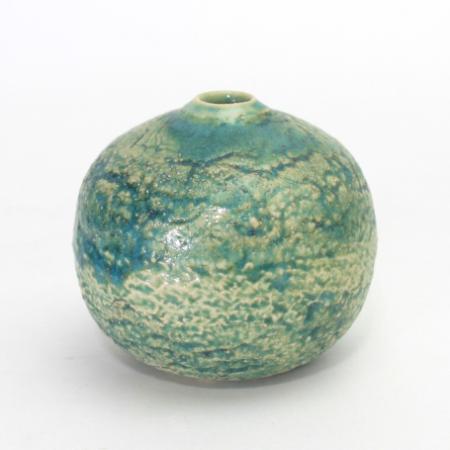 ＜王子窯＞青織部　花器