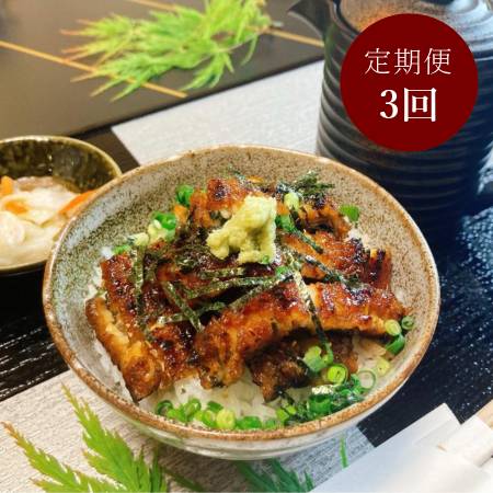 ＜一色うなぎ漁業協同組合＞蒲焼き「鰻蒲焼まぶし」2食セット×4袋【3ヵ月定期便】・I081