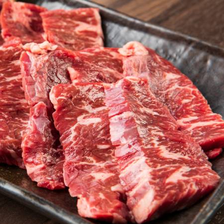 ＜山樹＞「牛ハラミ」焼肉用（タレ付）500g