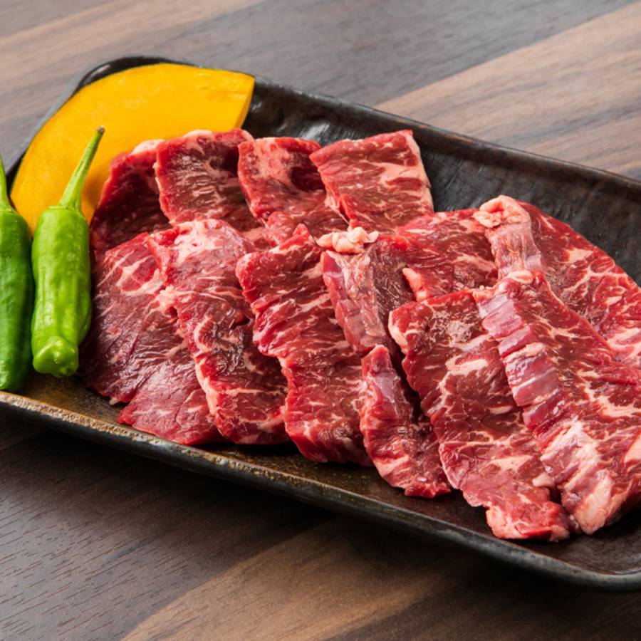 <山樹>「牛ハラミ」焼肉用(タレ付)500g