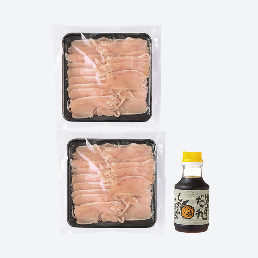 <デリカ食品工業>「名古屋コーチン」しゃぶしゃぶセット4~5人前