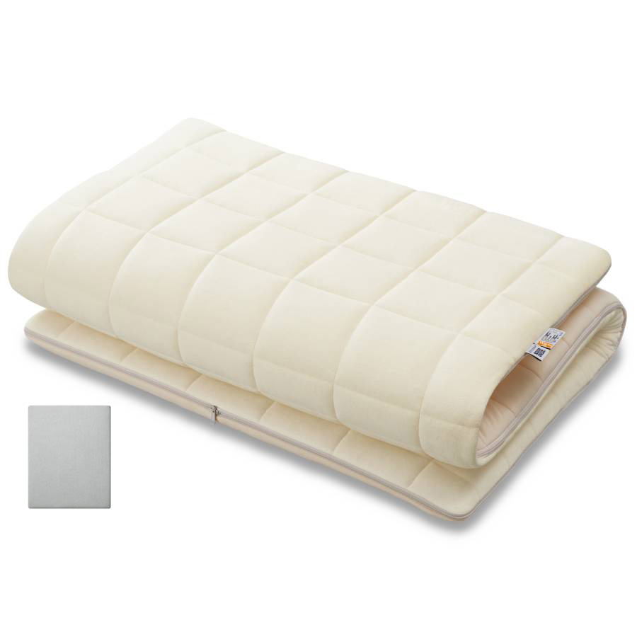 <エアウィーヴ>エアウィーヴ 02・エアウィーヴ フィットシーツ/グレー セミダブルセット