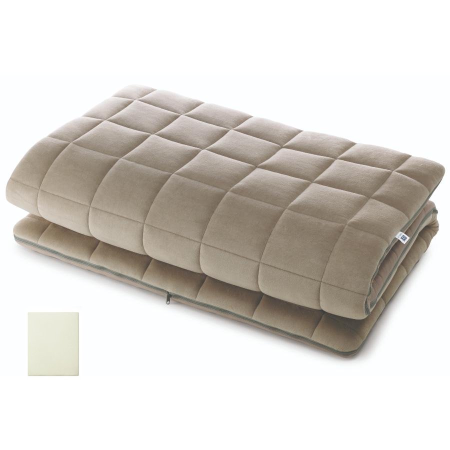 <エアウィーヴ>エアウィーヴ 四季布団・エアウィーヴ フィットシーツ/ベージュ ダブルサイズセット