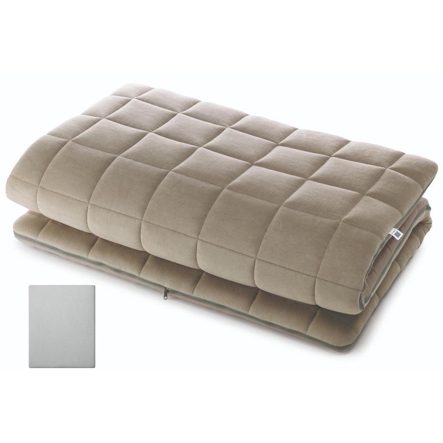 <エアウィーヴ>エアウィーヴ 四季布団・エアウィーヴ フィットシーツ/グレー シングルサイズセット