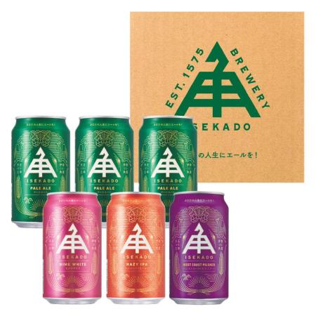 ＜ISEKADO＞新定番「ビール」 4種6缶セット IM101