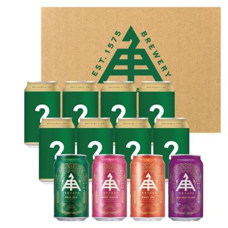 ＜ISEKADO＞新定番「ビール」4種4缶＆限定「ビール」8缶セット（計12缶） IM108