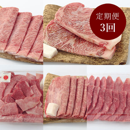 【特産松阪牛】お料理を楽しめる特産松阪牛セット（ステーキ、焼肉、すき焼き、しゃぶしゃぶ、切り落とし）定期便3回