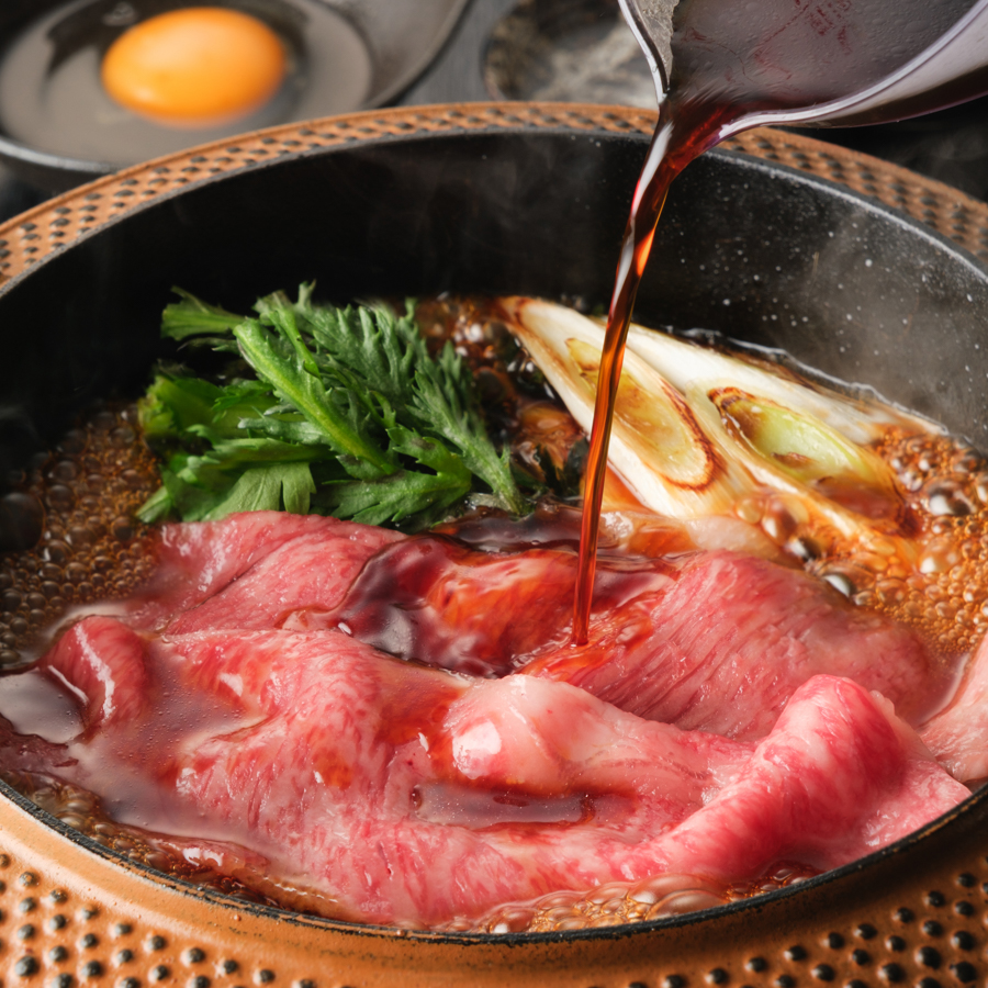 ＜牛追道中＞「松阪牛」極上すき焼き（リブロース・サーロイン）300g