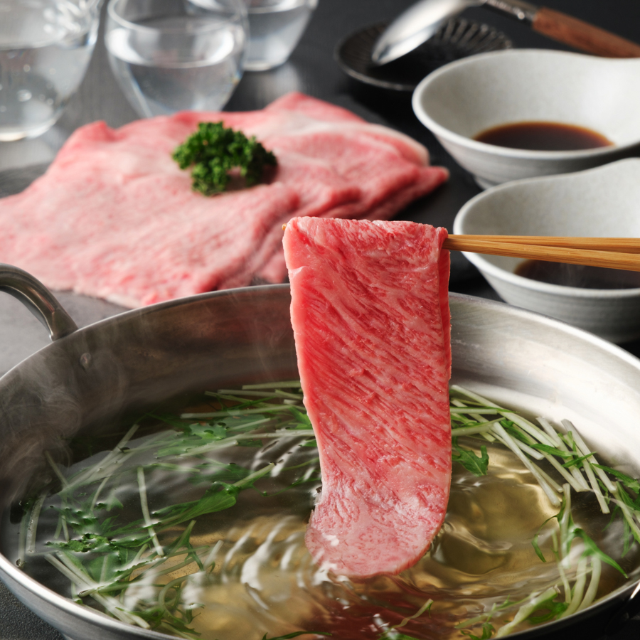 ＜牛追道中＞「松阪牛」極上しゃぶしゃぶ(リブロース・サーロイン）300g