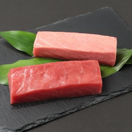 ＜川魚問屋丸三商店＞「本まぐろ」赤身・中とろセット各150g×4（計600g）