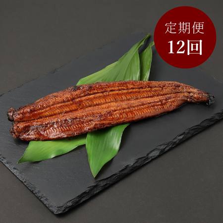 ＜川魚問屋丸三商店＞国産「鰻蒲焼」2尾【12ヵ月定期便】