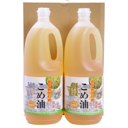 ＜油清＞「桑名のこめ油」1500ｇx2本