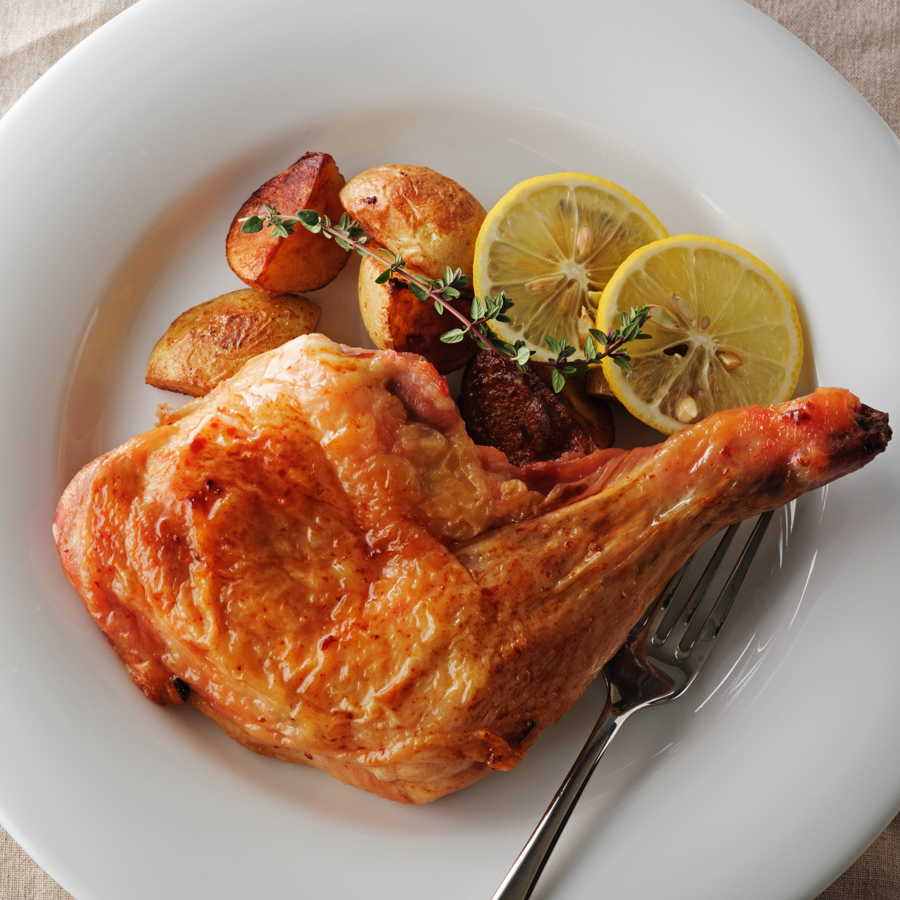 ＜鳥文＞三重県産「伊勢どり」ローストチキンレッグ（うま塩味）3本入り