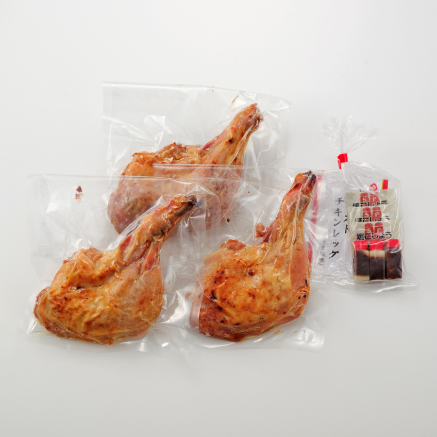 ＜鳥文＞三重県産「伊勢どり」ローストチキンレッグ（うま塩味）3本入り