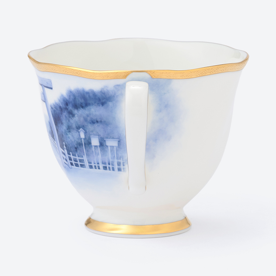 <NARUMI>コーヒー碗皿(大鳥居)