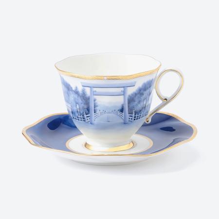 ＜NARUMI＞コーヒー碗皿（大鳥居）