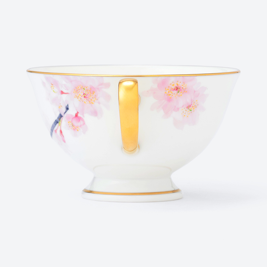 <NARUMI>ティー碗皿(枝垂桜)