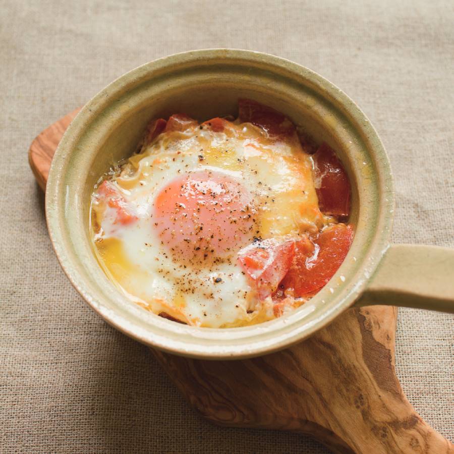 伊賀焼エッグベーカー小　グリーン