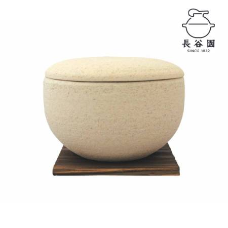 伊賀焼 おひつ「陶珍」粉引　大（ごはん約2合分）