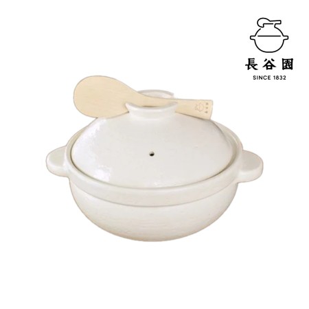 ＜伊賀焼窯元　長谷園＞かまどさんプレミアム　三合炊き 白