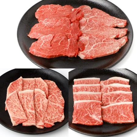 ＜大道精肉店＞A5等級「伊賀牛」焼肉用3種セット（ヒレ・サーロイン・イチボ）２パック（計600g）