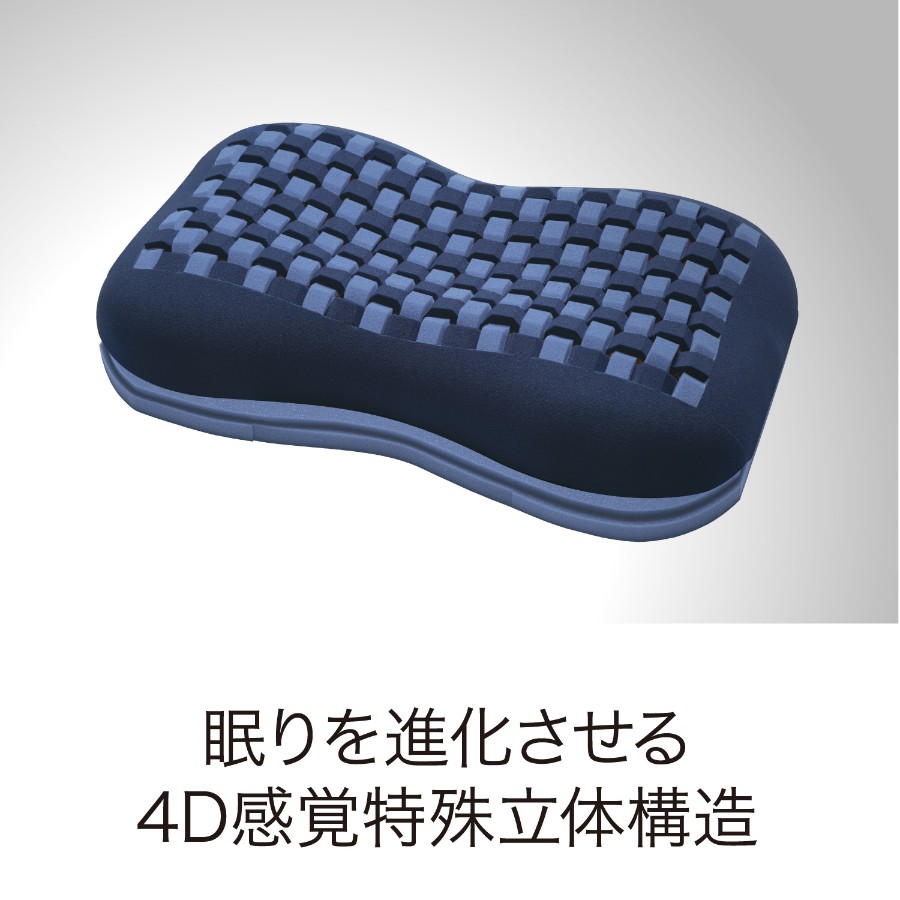 ＜nishikawa/西川＞AiR[エアー]4Dピロー／高め／配色：ダークブルー