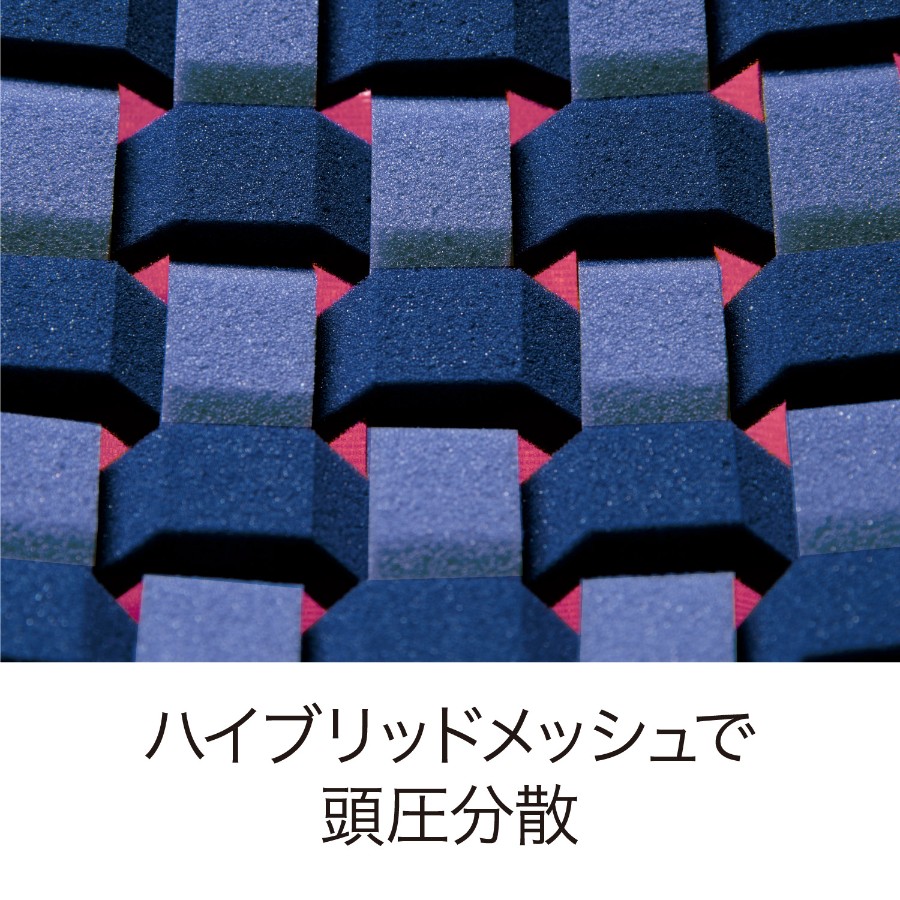 ＜nishikawa/西川＞AiR[エアー]4Dピロー／高め／配色：ダークブルー