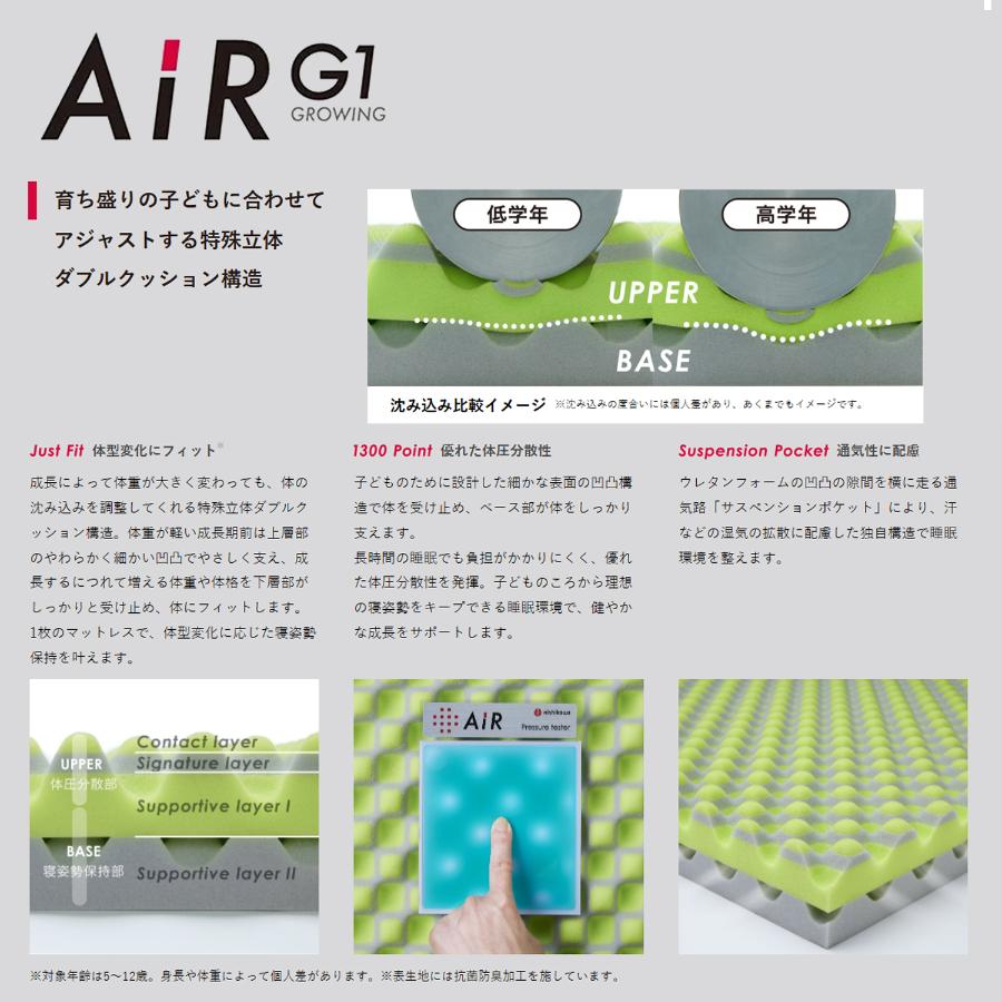 ＜nishikawa/西川＞[エアーG1]マットレス　シングルサイズ　ブルー