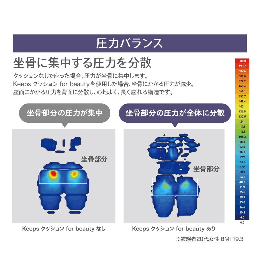 ＜nishikawa/西川＞Keeps クッション for beauty ネイビー