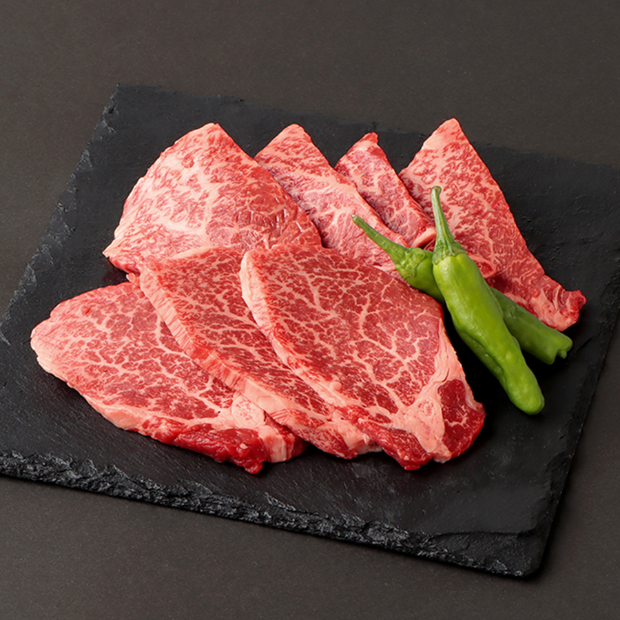 ＜小島食品／澤井牧場＞A４等級以上「近江牛」赤身焼肉用2種セット（ヒレ・ランプ）各100g（計200g）