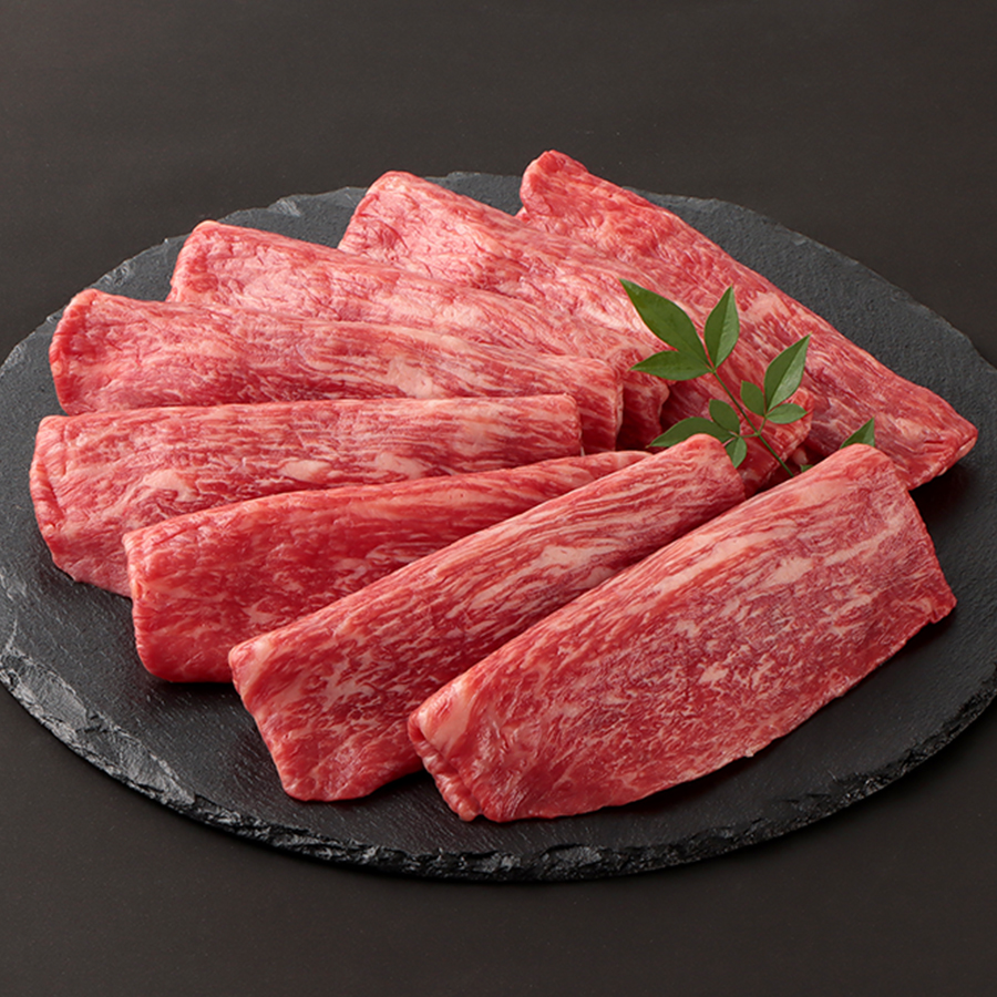 ＜小島食品／澤井牧場＞A４等級以上「近江牛」赤身すき焼き用（モモ）500g