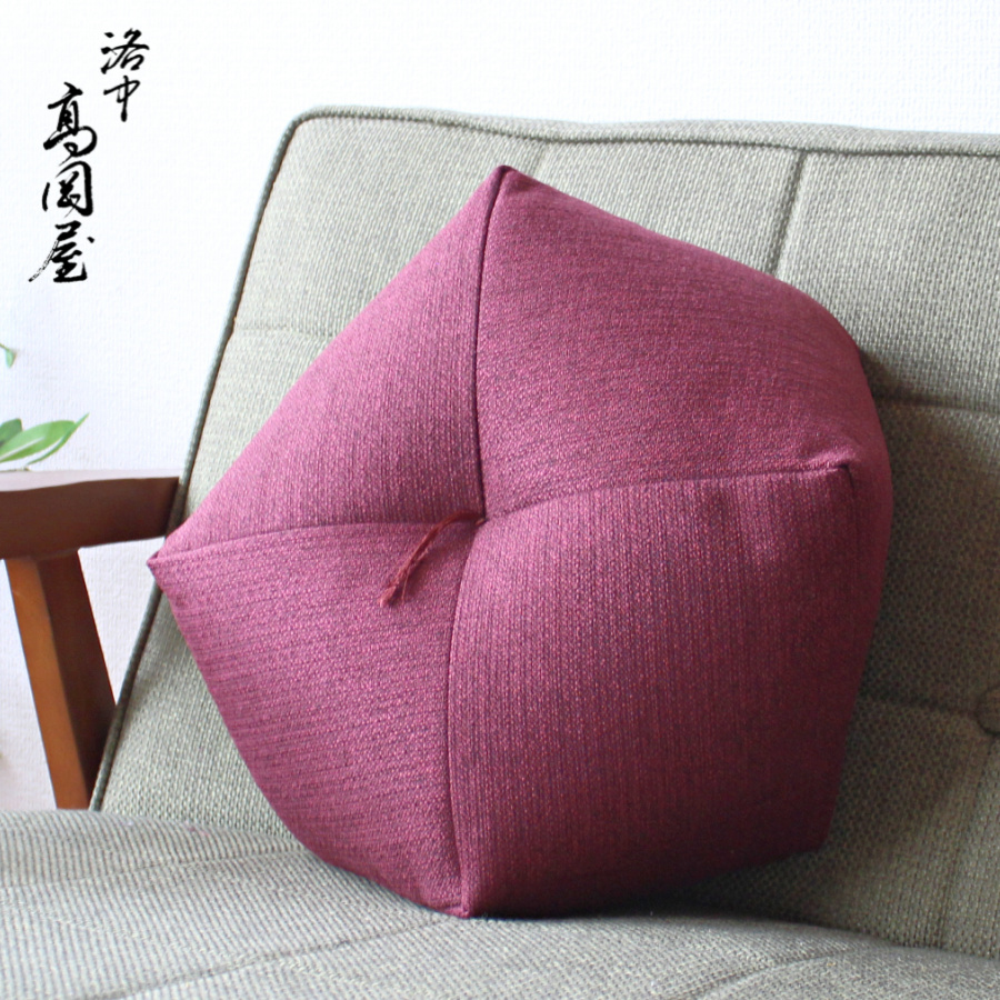 ＜洛中高岡屋＞イージークリーン おじゃみ座布団_レッド