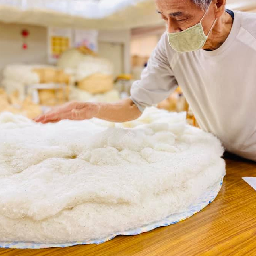 ＜洛中高岡屋＞せんべい座布団_ツリーおはじき