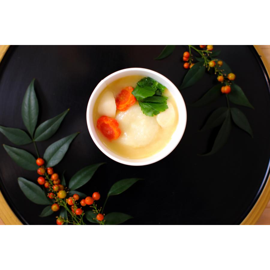 ＜クラフトスープKYOTO×京都鳴海餅本店＞お餅屋さんのお雑煮250g×4