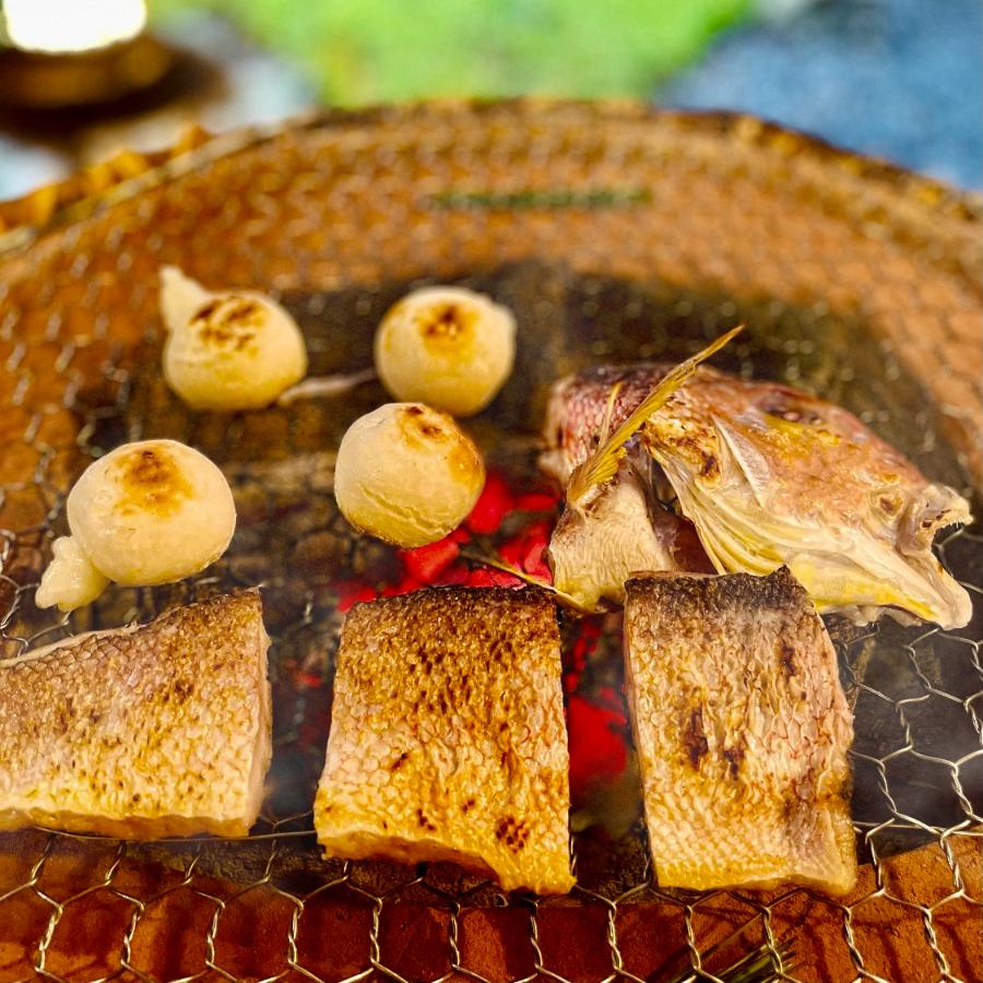 ＜祇園丸山＞炭火焼若狭ぐじ(甘鯛)のお鍋