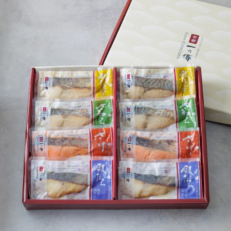 ＜京都一の傳＞『弁天』焼き蔵みそ漬8切入 レンジで1分 京都老舗の無添加西京漬 [GY-8]