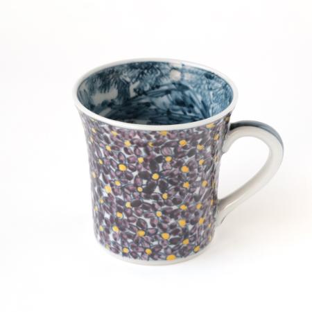 ＜たち吉＞山水菫文　マグ