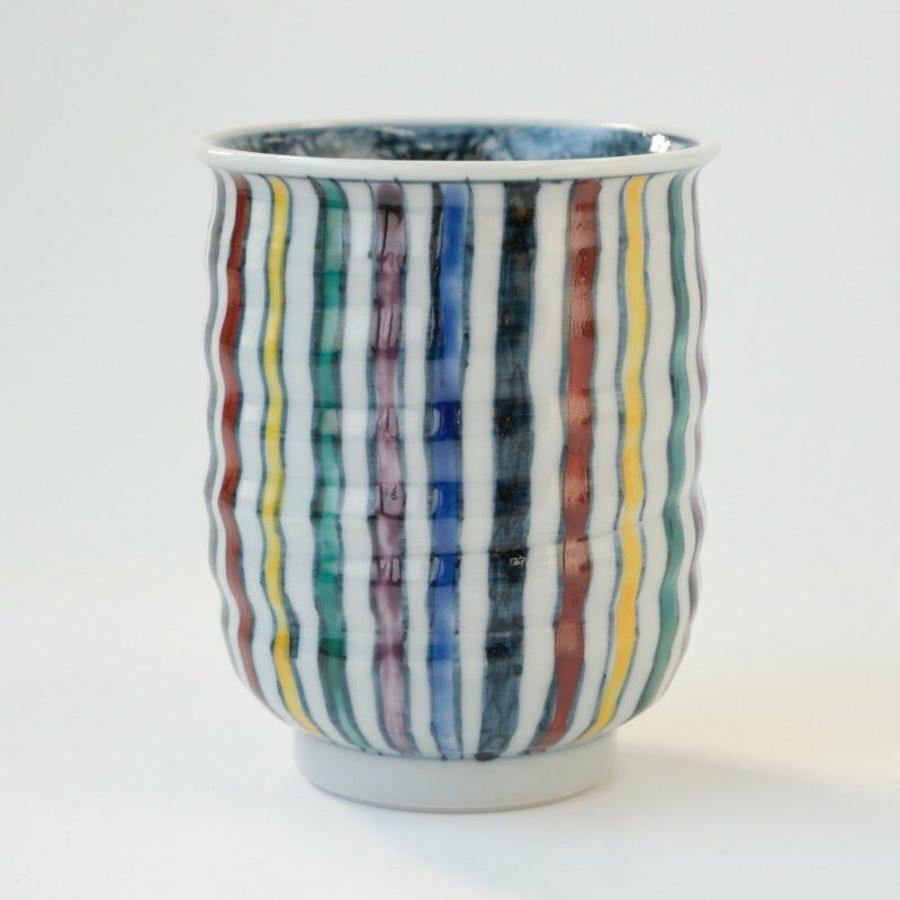 ＜たち吉＞山水彩十草　湯呑