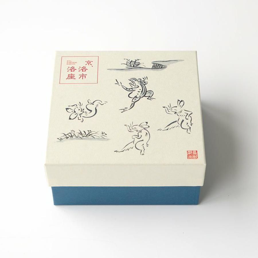 ＜たち吉＞鳥獣戯画　飯碗　染付