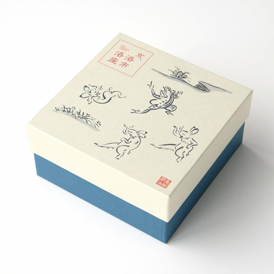 ＜たち吉＞鳥獣戯画　飯碗　赤絵