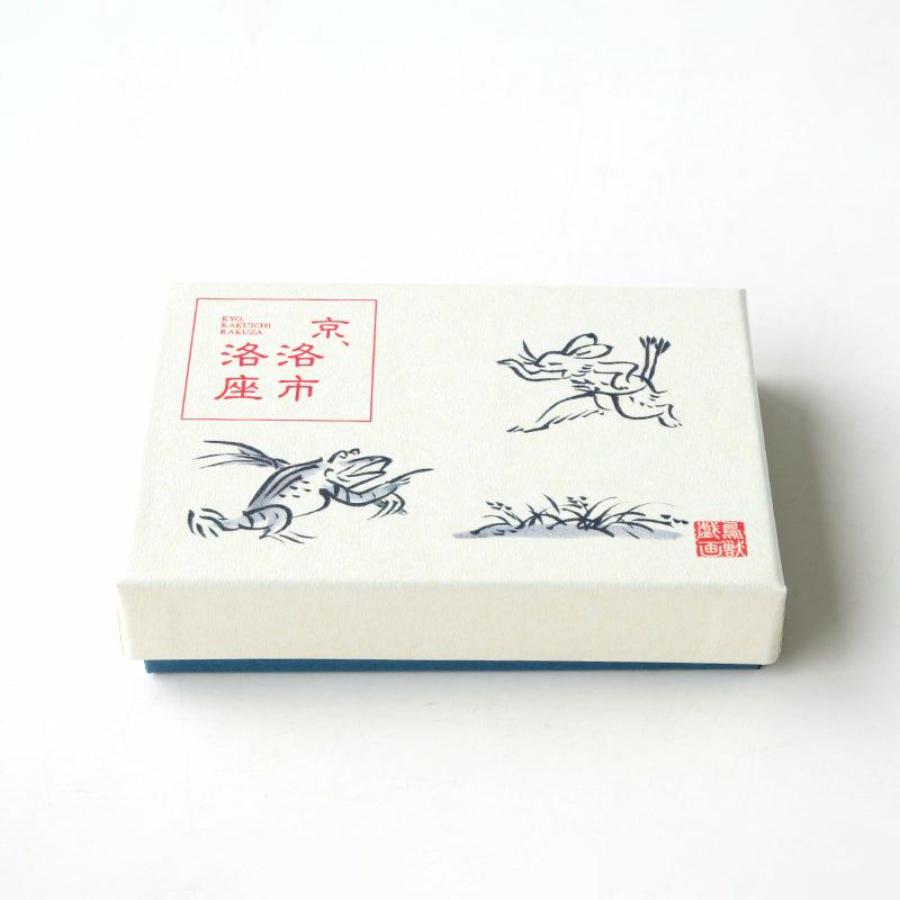 ＜たち吉＞鳥獣戯画　箸置　染付
