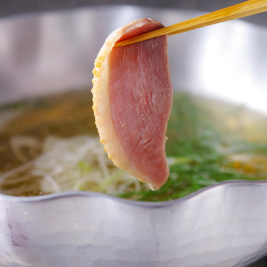 ＜下鴨茶寮＞合鴨と葱の出汁しゃぶ(3人前)
