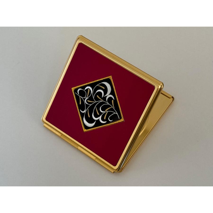 ＜中嶋象嵌＞金銀布目象嵌　Wミラー