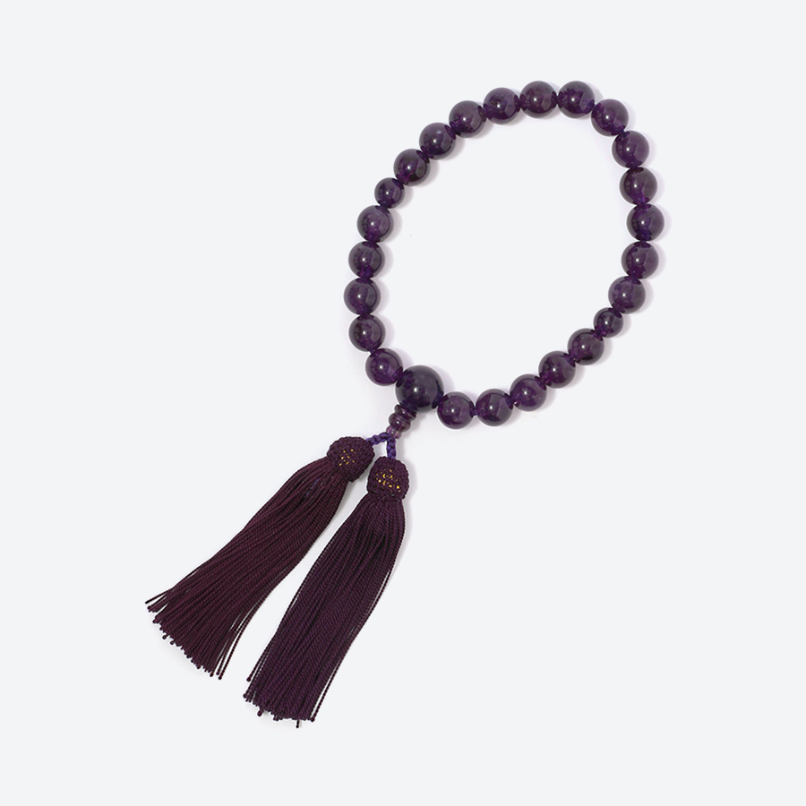 <福永念珠舗>紫水晶22玉