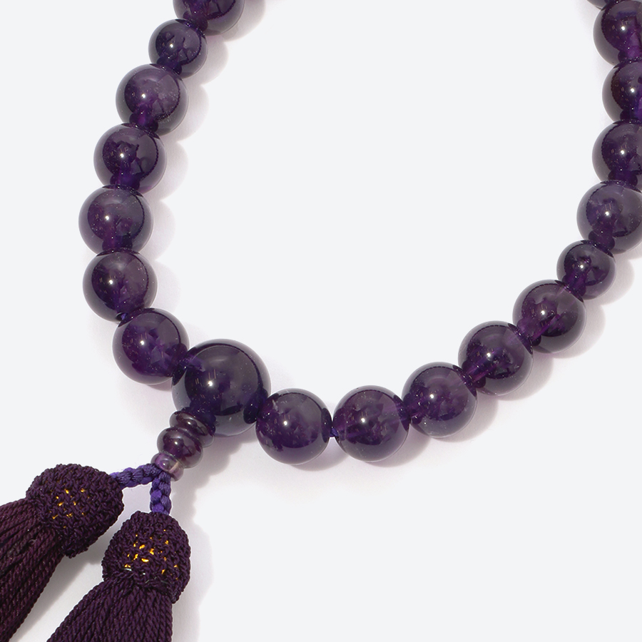 <福永念珠舗>紫水晶22玉