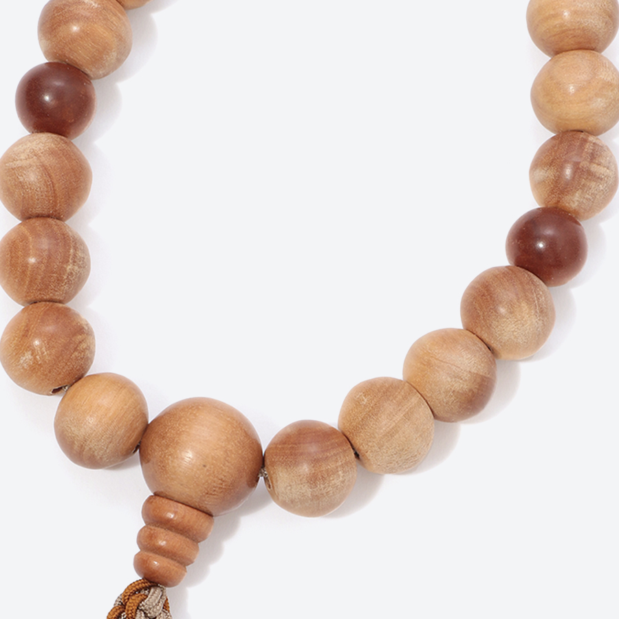 ＜福永念珠舗＞白檀20玉　共仕立